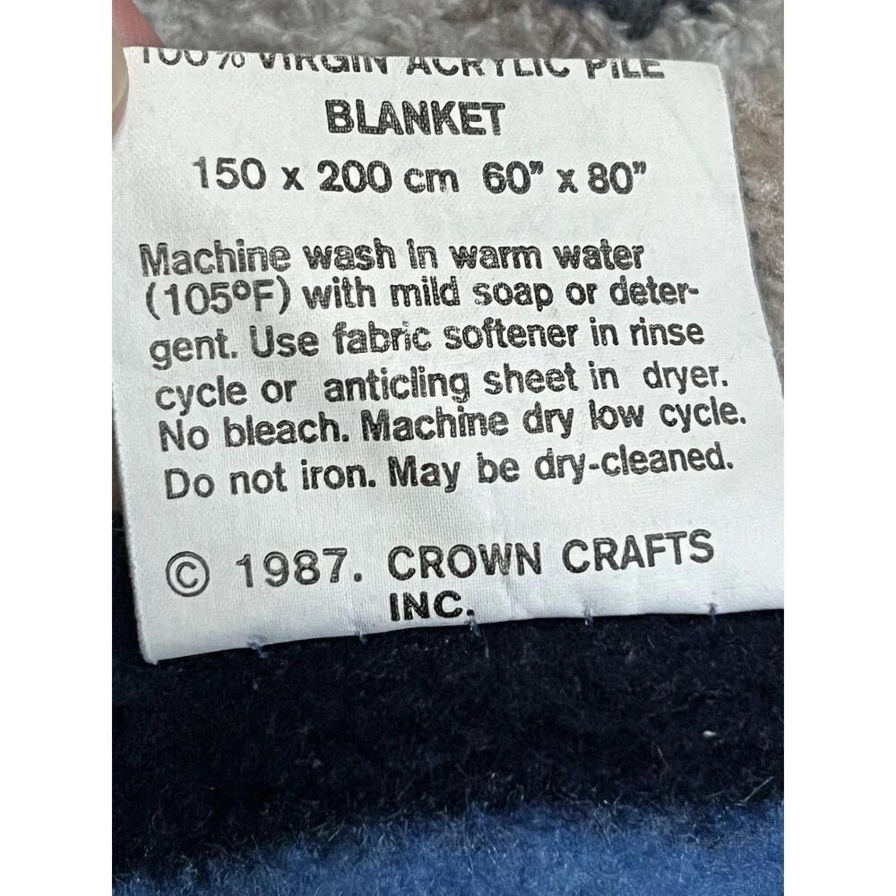 Crown Crafts Vuteks Blanket Throw 57x78